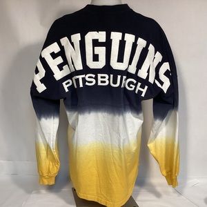 Pittsburgh Penguins Hockey Ombré Spirit Jersey oversized size small By Fanatics